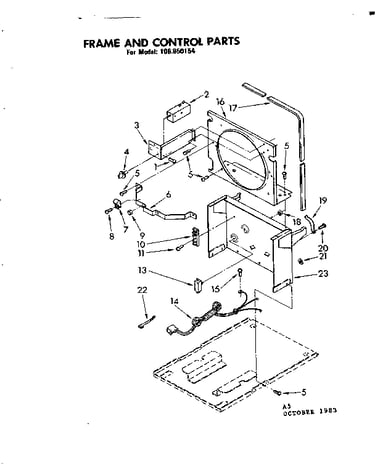 Frame and control parts