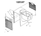 Kenmore 106850154 cabinet parts diagram