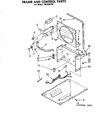 Frame and control parts