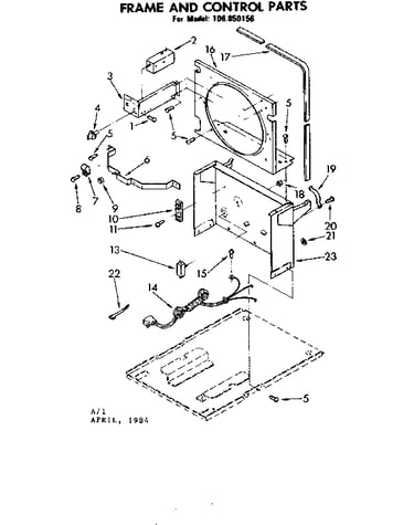 Frame and control parts