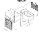 Kenmore 106850156 cabinet parts diagram