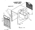 Kenmore 106850301 cabinet parts diagram