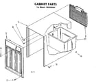 Kenmore 106850302 cabinet parts diagram