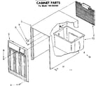 Kenmore 106850304 cabinet parts diagram