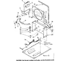 Kenmore 106850305 frame and control parts diagram