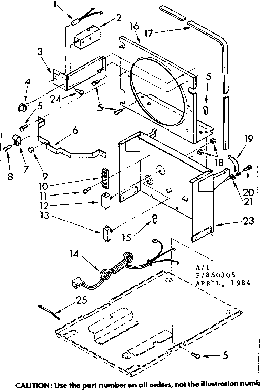 Frame and control parts