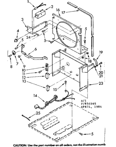 Frame and control parts
