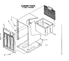 Kenmore 106850305 cabinet parts diagram
