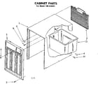Kenmore 106850402 cabinet parts diagram