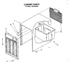 Kenmore 106850403 cabinet parts diagram