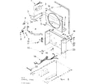 Kenmore 106850404 frame and control parts diagram