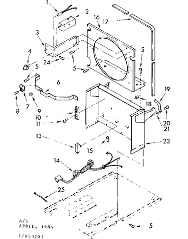 Frame and control parts
