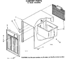 Kenmore 106850404 cabinet parts diagram