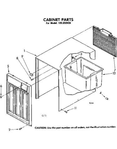 Cabinet parts