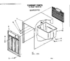 Kenmore 106851201 cabinet parts diagram