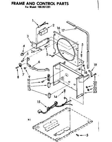 Frame and control parts