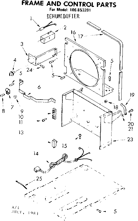 FRAME AND CONTROL PARTS