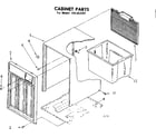 Kenmore 106853201 cabinet parts diagram