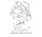 Kenmore 106853203 frame and control parts diagram