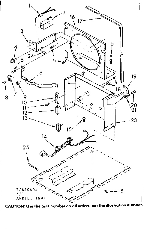 Frame and control parts