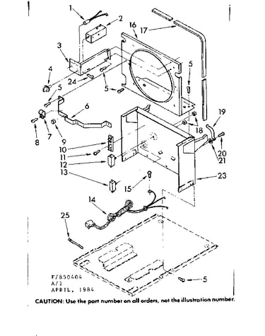 Frame and control parts