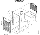 Kenmore 106853203 cabinet parts diagram