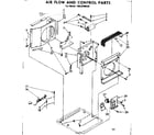 Kenmore 1068700540 air flow and control parts diagram