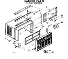 Kenmore 1068700540 cabinet parts diagram