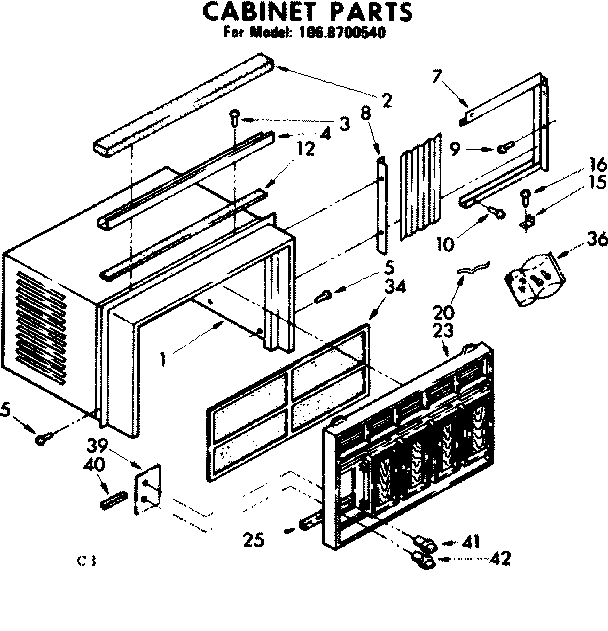 Cabinet parts