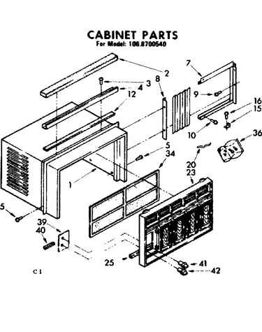 Cabinet parts