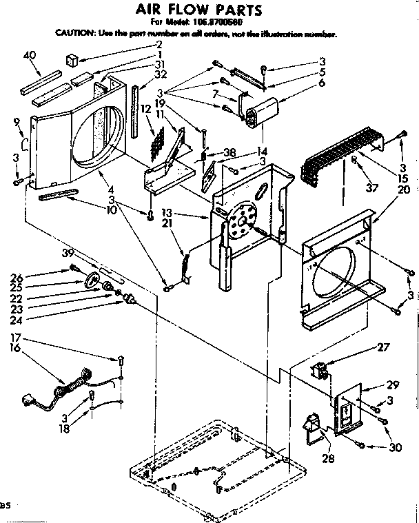Air flow parts