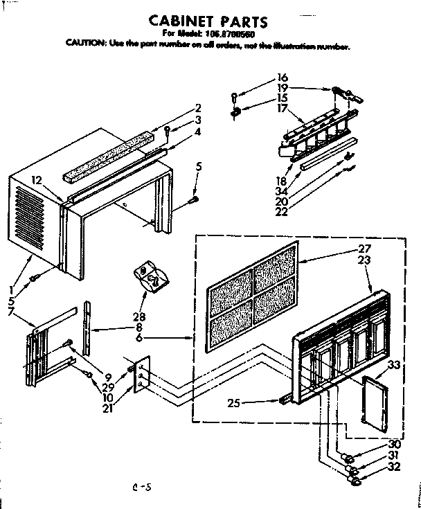 Cabinet parts