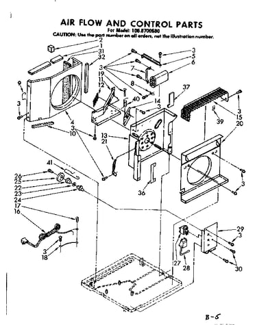 Air flow and control parts