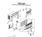 Kenmore 1068700580 cabinet parts diagram