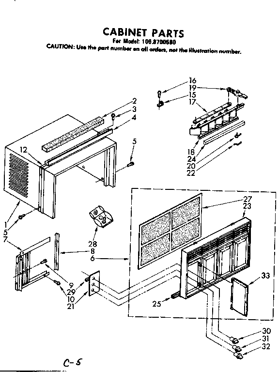 Cabinet parts