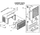 Kenmore 1068700711 cabinet parts diagram