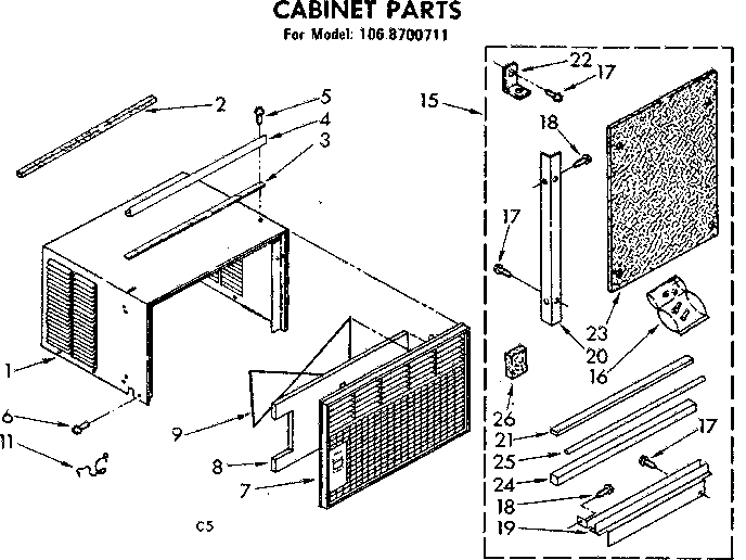 CABINET PARTS