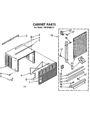 Cabinet parts
