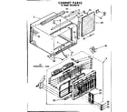 Kenmore 1068700770 cabinet parts diagram
