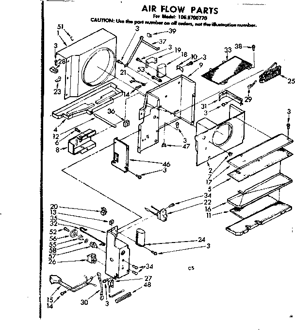 Air flow parts