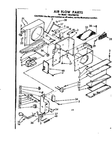 Air flow parts