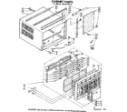 Kenmore 1068700771 cabinet parts diagram