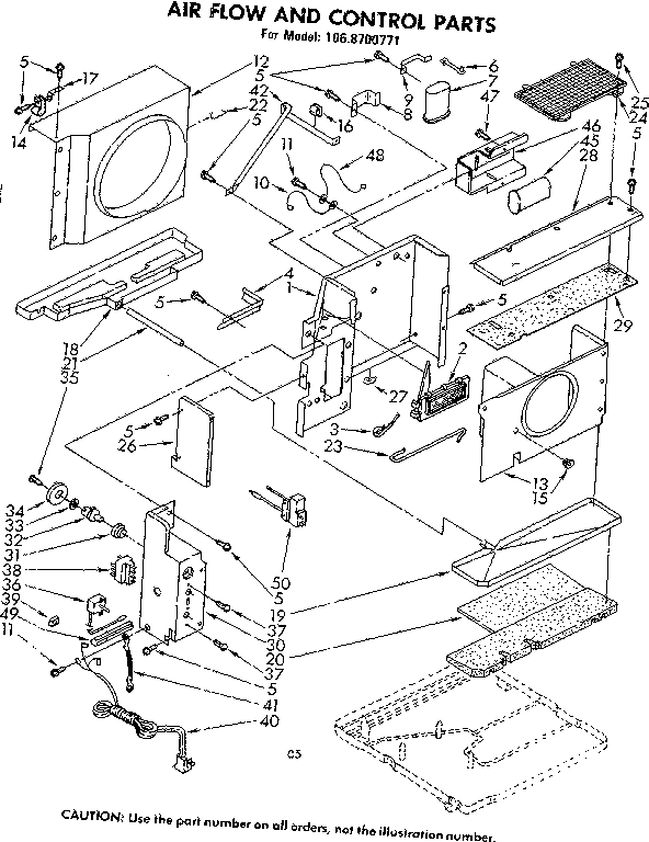 Air flow and control parts