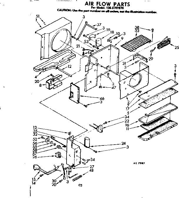 Air flow parts
