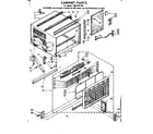 Kenmore 1068701491 cabinet parts diagram