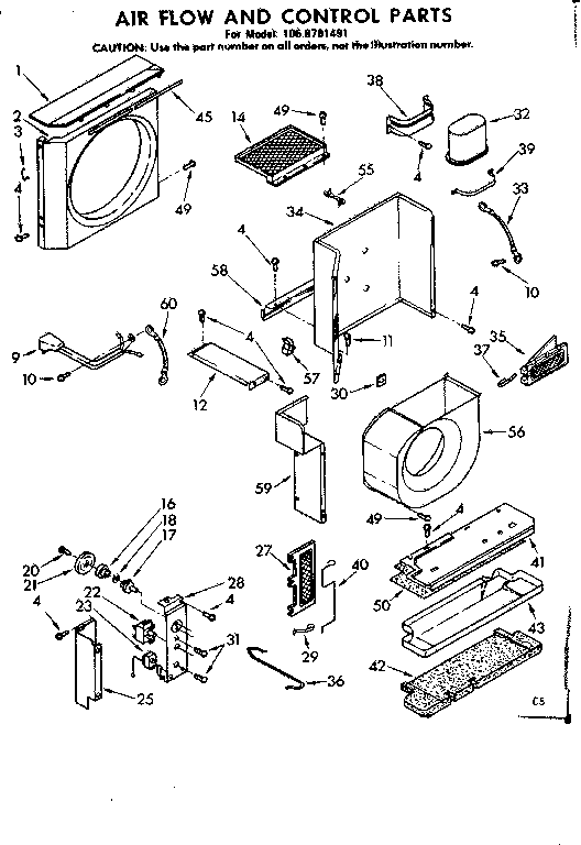 Air flow and control parts