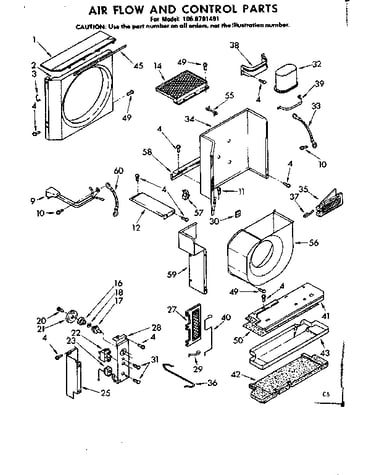 Air flow and control parts