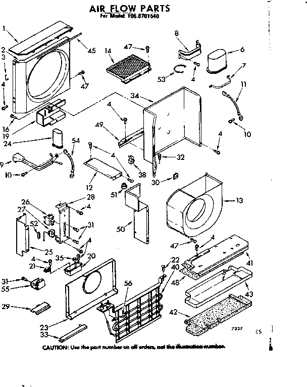 Air flow parts