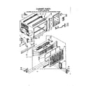 Kenmore 1068701590 cabinet parts diagram