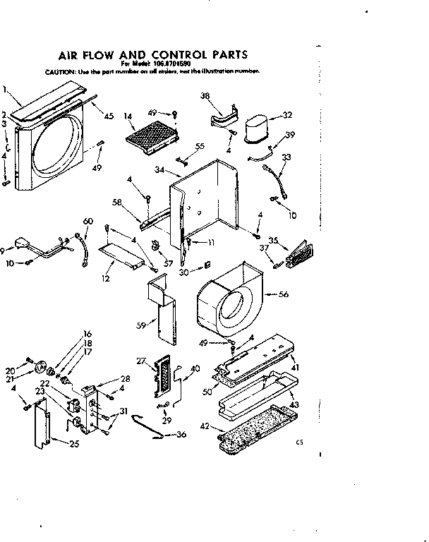 Air flow and control parts